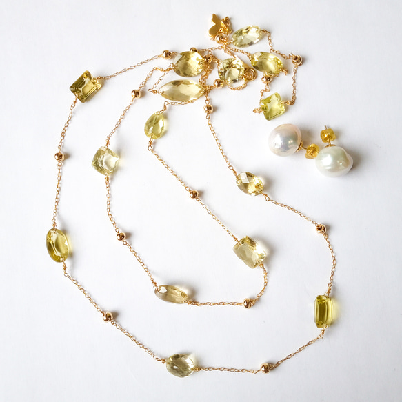 高品質 宝石質 レモン クォーツ (天然水晶) × 14kgf の ステーション  