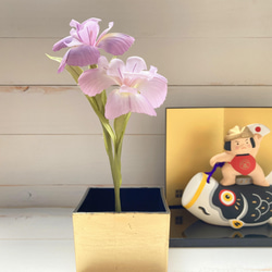 布花 ショウブ 花菖蒲　端午の節句のお飾りに 2枚目の画像