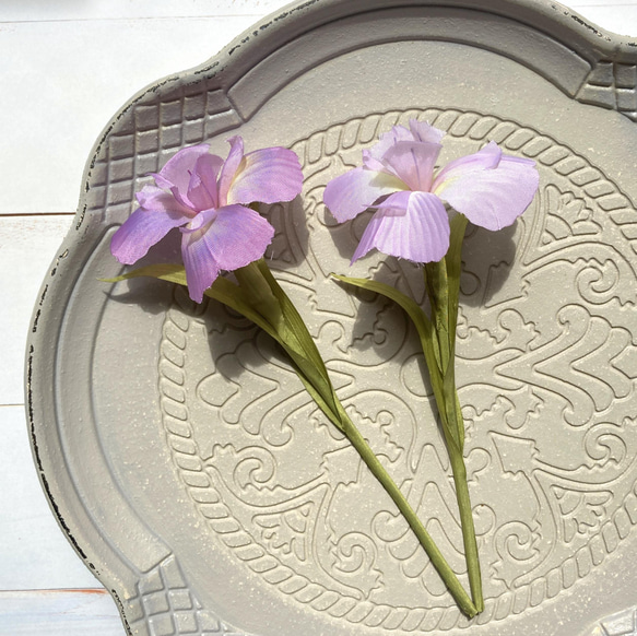布花 ショウブ 花菖蒲　端午の節句のお飾りに 4枚目の画像