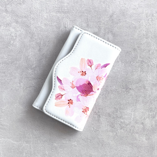 菊花石　7連　淡いピンク花 菊花石7連淡いピンク花