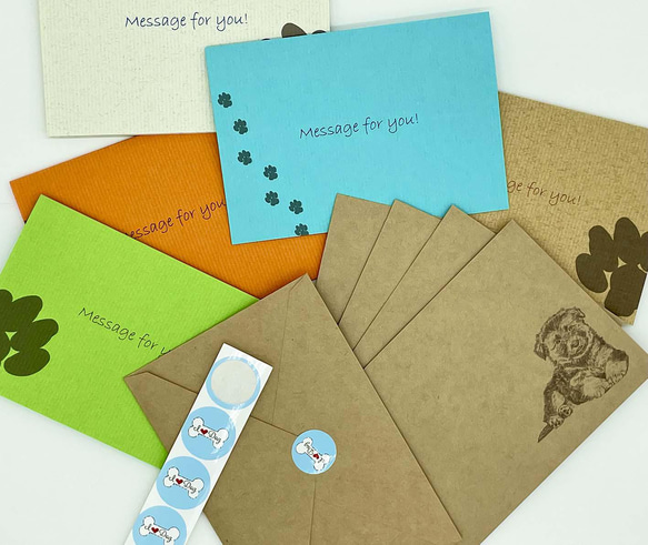 ジャーマン・シェパードのポップアップカード・メッセージカード 5点セット 封筒付き  お誕生日等のちょっとしたお祝いに 14枚目の画像