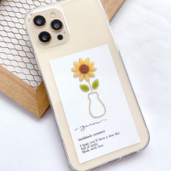 YN-SSCLA 【sunflower】カラー　iPhoneケース　クリアケース　iPhone13 iPhoneSE 3枚目の画像