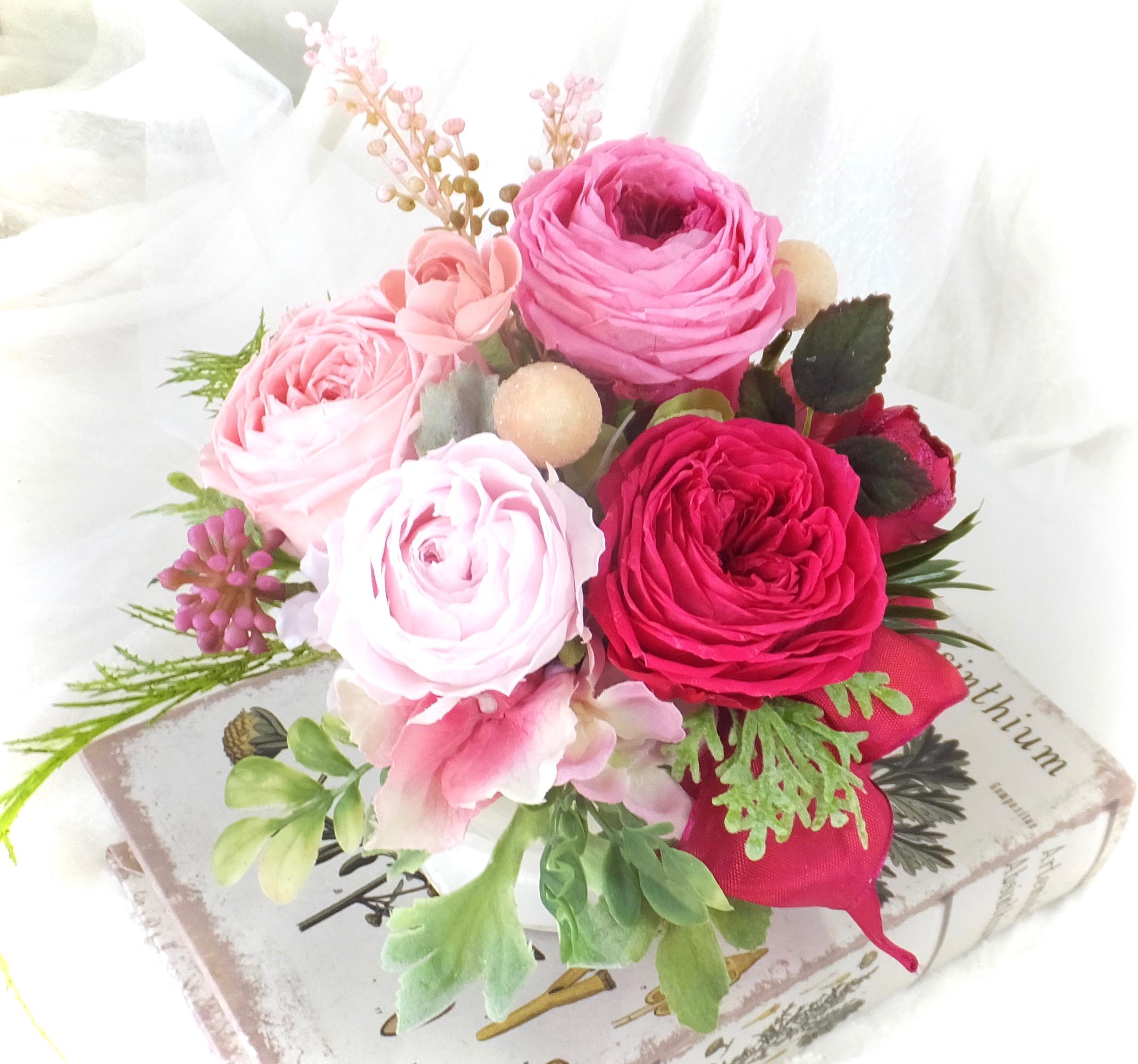 母の日【プリザーブドフラワー】ピンク系