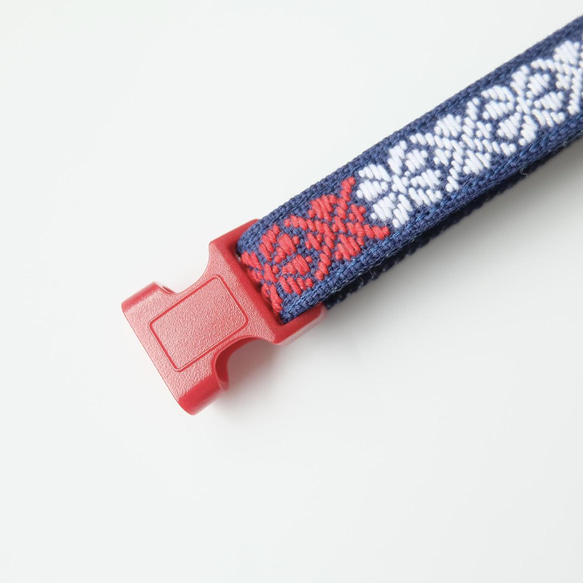 Kogin Embroidery Dog Collar ☺︎ Indigo Plum Flower [刺繡☺︎ Sashiko] 第7張的照片