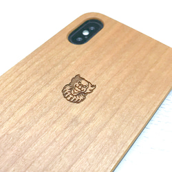 名入れ無料 iPhone 木製ケース ピエロ 天然木 2枚目の画像
