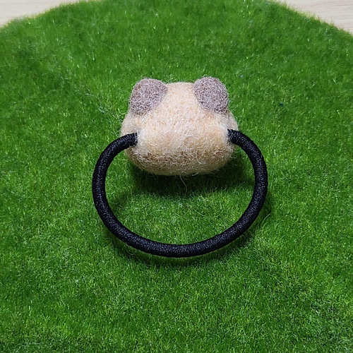 羊毛フェルト☆ふくろう.ハムスター☆ベビーヘアクリップ ヘアゴム