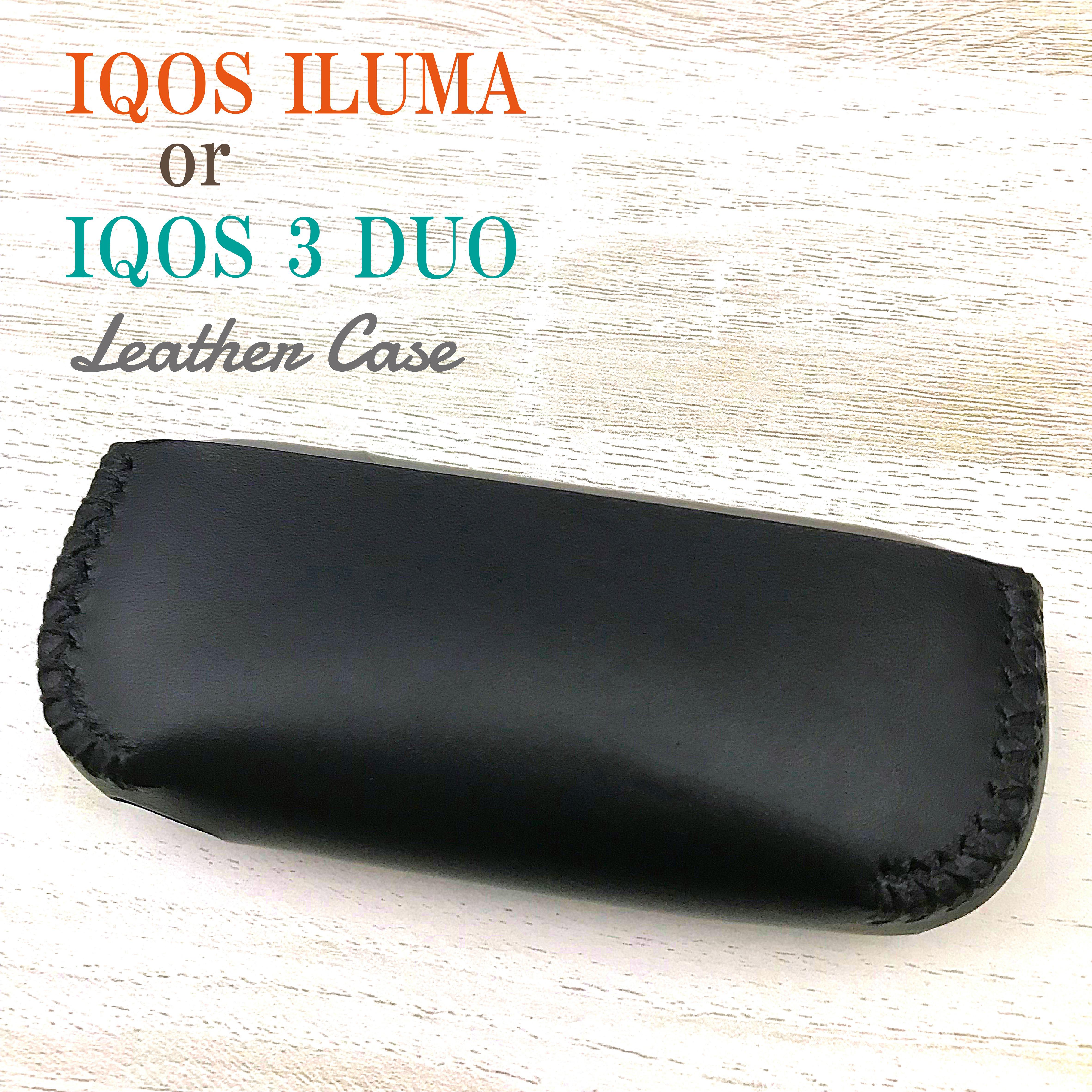 名入れ無料 IQOS ILUMA / 3 DUO レザーケース 本革 無地