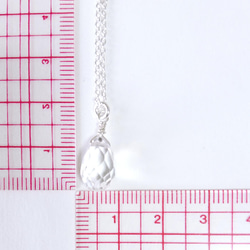 クリスタルの一粒ネックレス   ドロップ型クリスタル AAA  ブリオレットカットのネックレス。大人のピアス Ⅶとお揃い 7枚目の画像