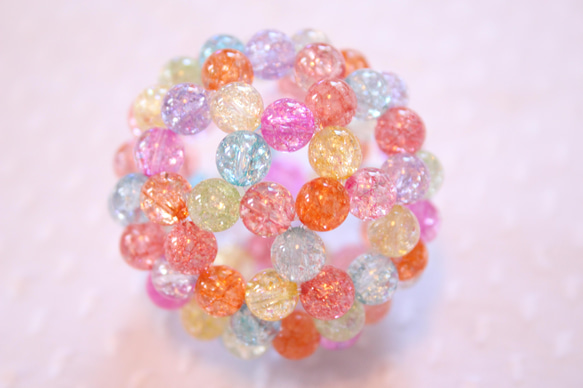 フラーレン 6mm 7色マルチカラークラッククリスタル その他