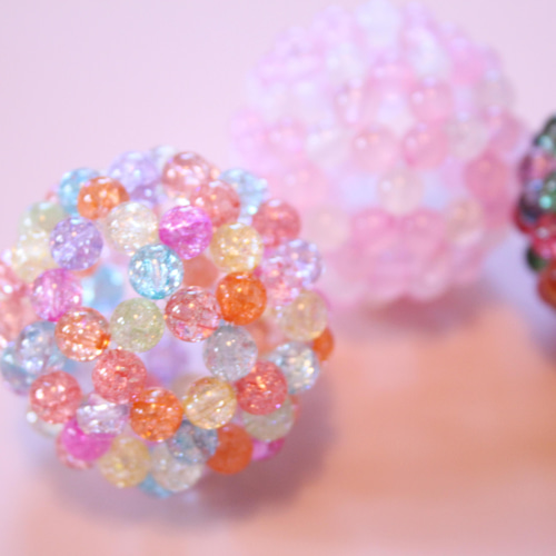 フラーレン 6mm 7色マルチカラークラッククリスタル その他