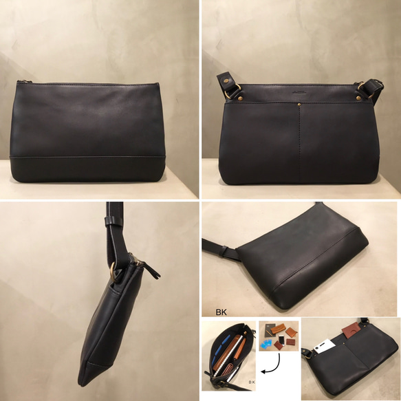 牛革ミニショルダーバッグ。サコッシュの少しだけ大きめサイズ。 よろしくお願いいたします また