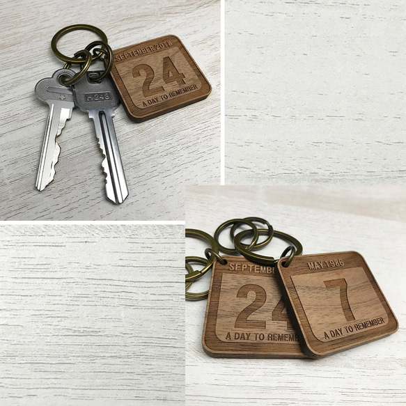 文字入れ無料 Anniversary keyring レーザー加工 2枚目の画像