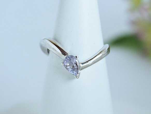 ラベンダー タンザナイト シルバーリング ラベンダータンザナイト