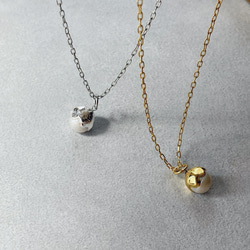 acorn ＆ stone  charm necklace    淡水パール ネックレス 12枚目の画像