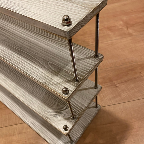 ディスプレイラックコレクションラック飾り棚サイズオーダー シャビー