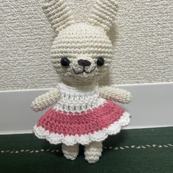 【送料無料】癒しのあみぐるみ　うさぎちゃん　ハンドメイド 2枚目の画像