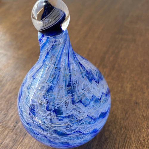 レースガラス 花瓶 ガラスボトル レースガラス 流麗 一輪挿し・花瓶・花器 NOBE