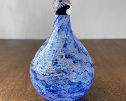 ガラスボトル レースガラス 流麗 一輪挿し・花瓶・花器 NOBE