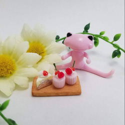 ミニチュアフード♡プリンセスローズコラボフルーツカットケーキ 3枚目の画像