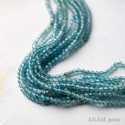 【32㎝】ブルートルマリン 2.5mm ボールカット（2mm/3mm）(ビーズ素材)★ANAM gems 2枚目の画像