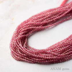 【32㎝】【透明度抜群】ピンクトルマリン 2.6mmボールカット(ビーズ素材)★ANAM gems 3枚目の画像