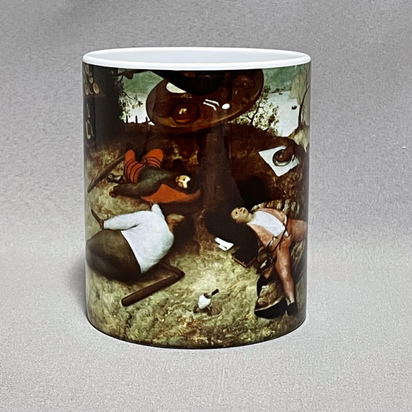 ブリューゲル　怠け者の天国　マグカップ 2枚目の画像