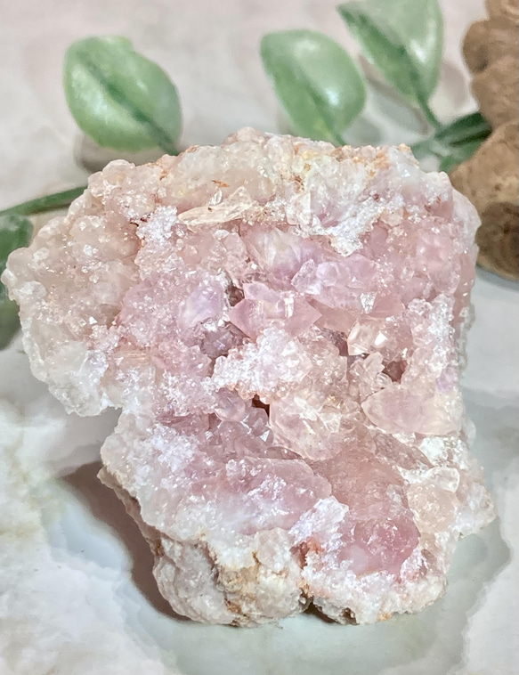 希少✨ 虹入り　ローズクォーツ　クラスター  原石　ラフストーン 希少✨ 虹入り ローズクォーツ クラスター 原石 ラフストーン