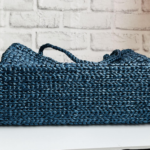 スズランテープバッグ 2点 How to crochet a bag with a vinyl string for packing - YouTube