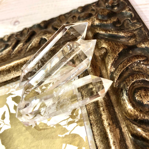 水晶 クリスタル ダブルポイント 楽天市場】水晶 ダブルポイント 六角柱 クリスタル 一点物 142-7906