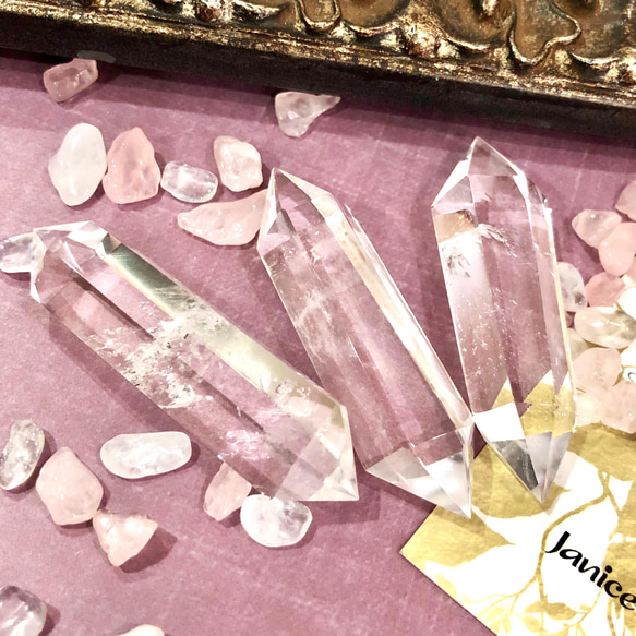 ダブルポイント クリスタル3本《双剣水晶》 天然石 Janice LOUIS 通販