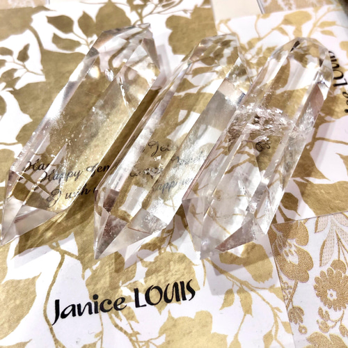 ダブルポイント クリスタル3本《双剣水晶》 天然石 Janice LOUIS 通販