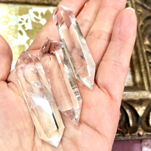 ダブルポイント クリスタル3本《双剣水晶》 天然石 Janice LOUIS 通販