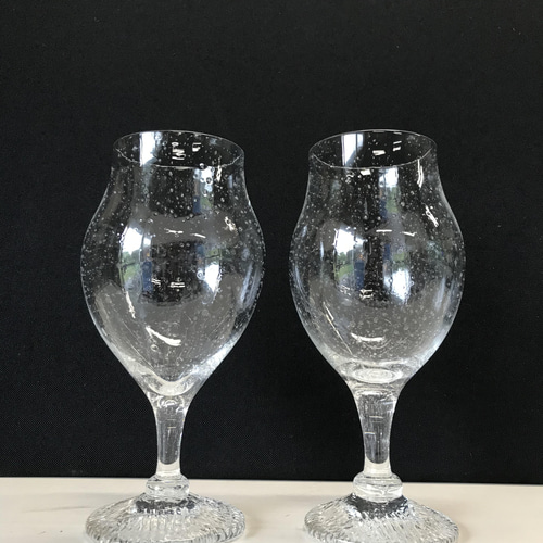 【美品】YUGEN GLASS 麻炭ガラス フリーグラス 3個セット 気泡 高品質の人気 美品】YUGEN GLASS 気泡 3個セット フリーグラス