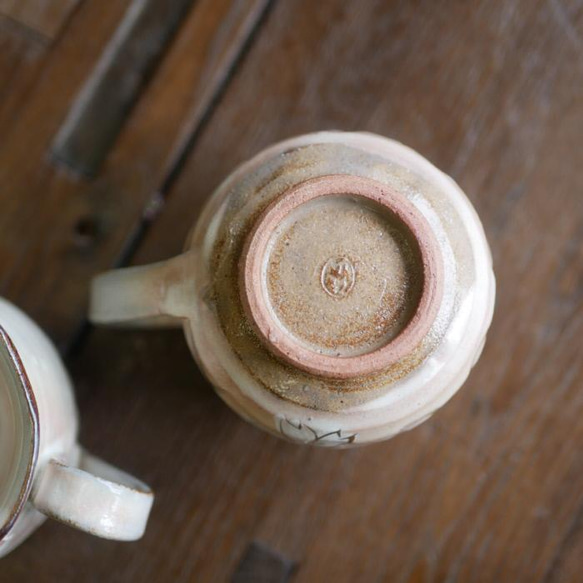 櫻花杯（白癢和金）陶器京燒 第6張的照片
