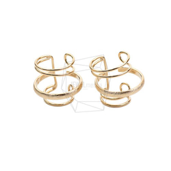 ERG-2010-G【2個入り】ラウンドイヤーカフ/Round Earcuffs Earrings 1枚目の画像