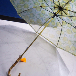 【2022期間限定サマーセール開催】手作り日傘　美しき 嘘のかたさに青檸檬【限定品】 10枚目の画像