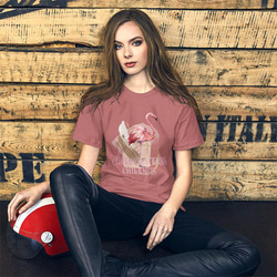 ユニセックスTシャツ【Flamingo/フラミンゴ】メンズ・レディース対応 動物 アニマル モーブ 7枚目の画像