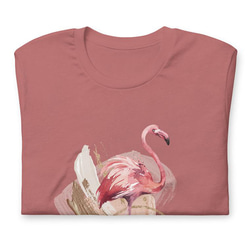 ユニセックスTシャツ【Flamingo/フラミンゴ】メンズ・レディース対応 動物 アニマル モーブ 9枚目の画像