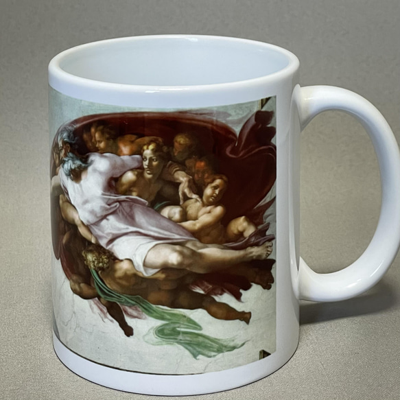ミケランジェロ　アダムの創造　マグカップ 3枚目の画像