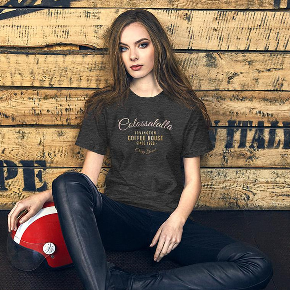 ユニセックスTシャツ【COFFEE HOUSE】メンズ・レディース対応 ヴィンテージロゴデザイン 7枚目の画像