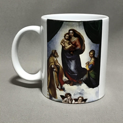 ラファエロ　システィーナの聖母　マグカップ 3枚目の画像