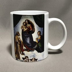ラファエロ　システィーナの聖母　マグカップ 1枚目の画像