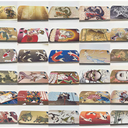 スマホ用　日本画オリジナルステッカー　菊水　各機種対応　UVラミネート加工 5枚目の画像