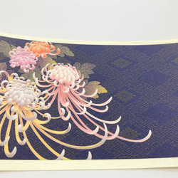 スマホ用　日本画オリジナルステッカー　大輪菊花　各機種対応　UVラミネート加工 2枚目の画像
