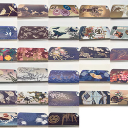 スマホ用　日本画オリジナルステッカー　大輪菊花　各機種対応　UVラミネート加工 6枚目の画像