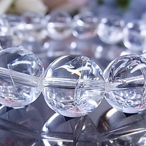 虹入り アイリスクォーツ レインボー 水晶ブレスレット キラキラ 七色