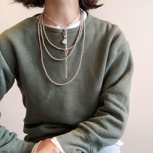 silver925チェーンネックレス ヴィンテージチャーム 星&鳥 ネックレス  