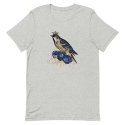 ユニセックスTシャツ【Blue Crown Bird/戴冠蒼鳥】メンズ・レディース対応 動物 アニマル 1枚目の画像