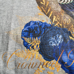 ユニセックスTシャツ【Blue Crown Bird/戴冠蒼鳥】メンズ・レディース対応 動物 アニマル 5枚目の画像