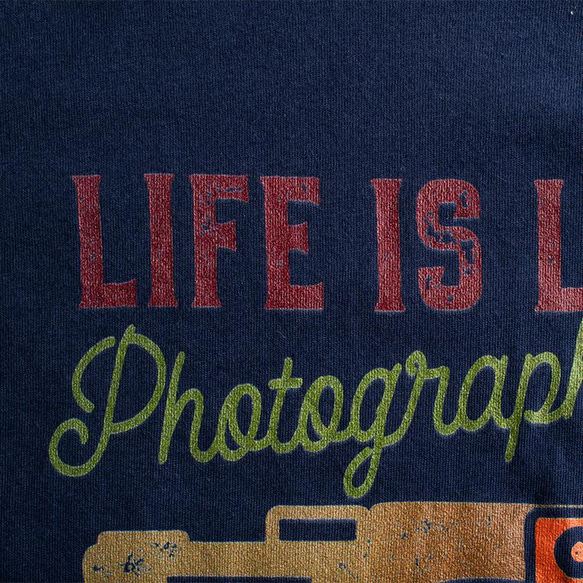 ユニセックスTシャツ【Life is like Photography】カメラモチーフ メンズ・レディース対応 9枚目の画像